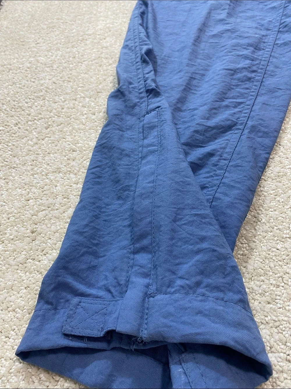Prospirit Men's Navy Blue Cargo Pants with Elastic Waist Size M 100% Nylon